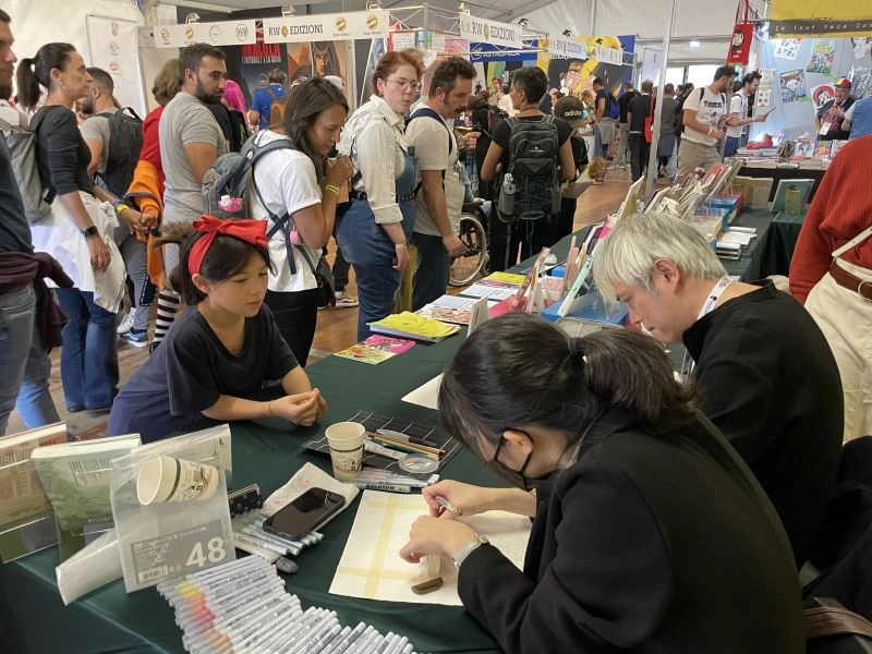 臺灣漫畫首度參加義大利盧卡國際漫畫節展出，深受義大利讀者喜愛。
