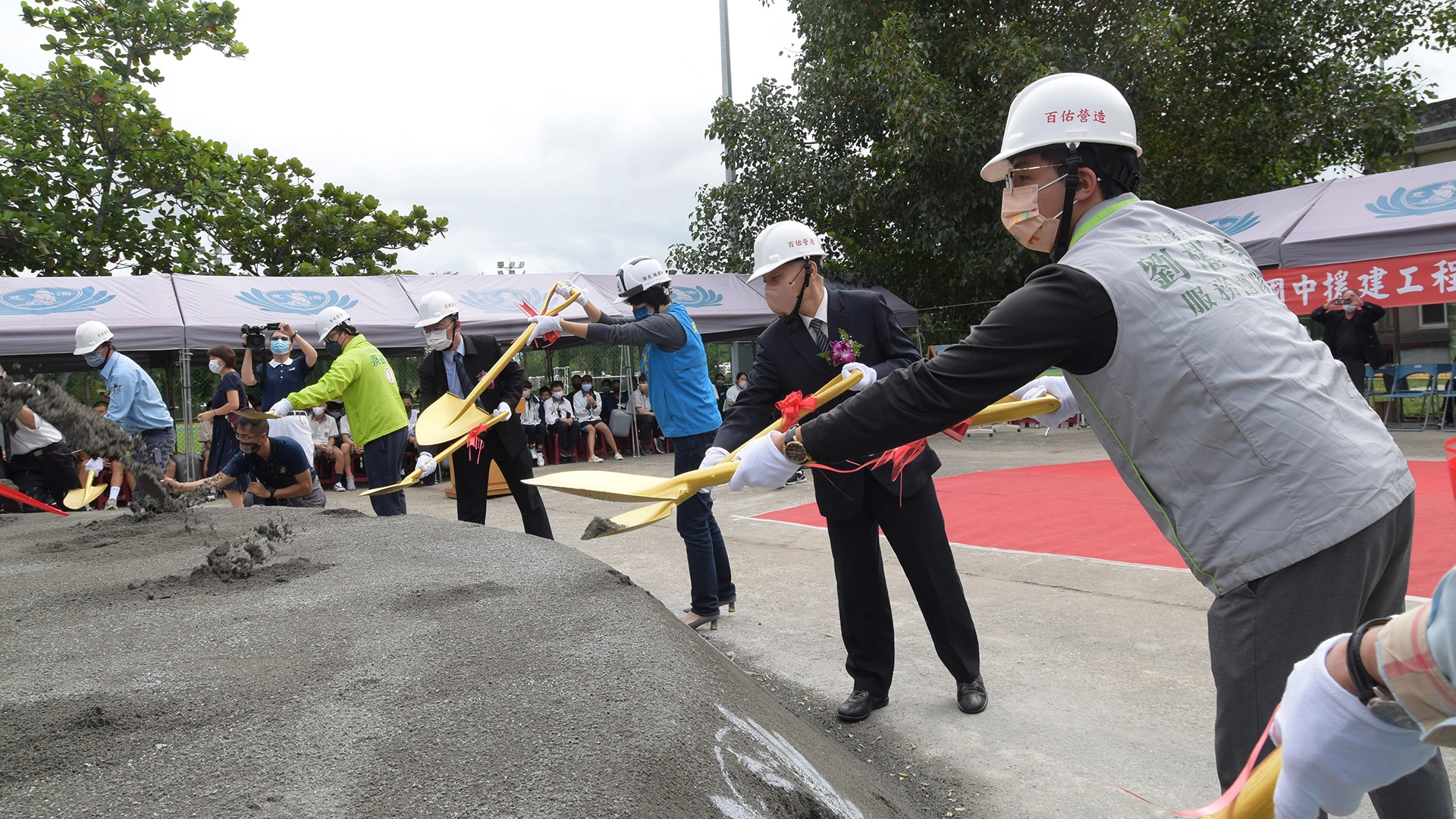 慈濟慈善事業基金會援建臺東縣豐田國中學生宿舍，11月7日舉行動土典禮。