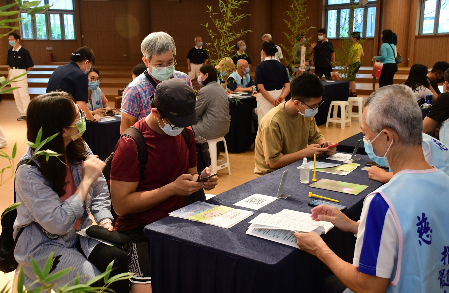 慈濟骨髓幹細胞中心、慈濟基金會9月25日下午在臺北市慈濟中正靜思堂舉辦骨髓捐贈驗血建檔宣導活動。