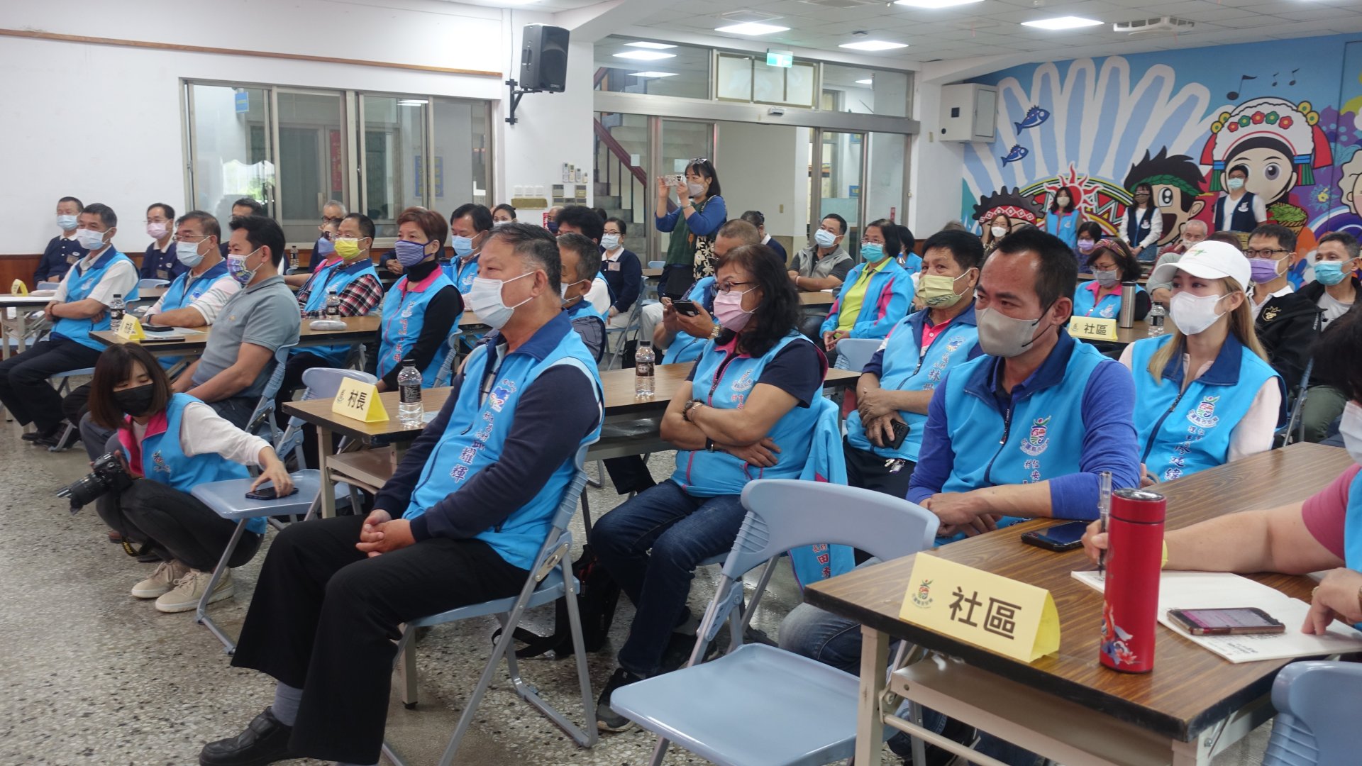 慈濟與吉安鄉4月12日簽署「災害防救相互支援協定書」合作協議，吉安鄉18村村長、協力社區志工、在地防災志工、慈濟志工出席見證及參加教育訓練。