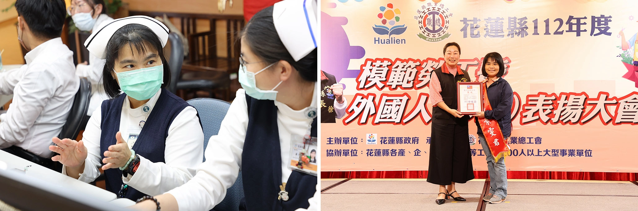 今年到中醫科病房服務的護理長張素雯，在COVID-19疫情正嚴峻時，擔任新冠重症專責病房護理長，帶領同仁照顧新冠重症病人，站在防疫第一線，面對高感染風險也從沒想過離開並表示，「對的事情，做就對了！」。