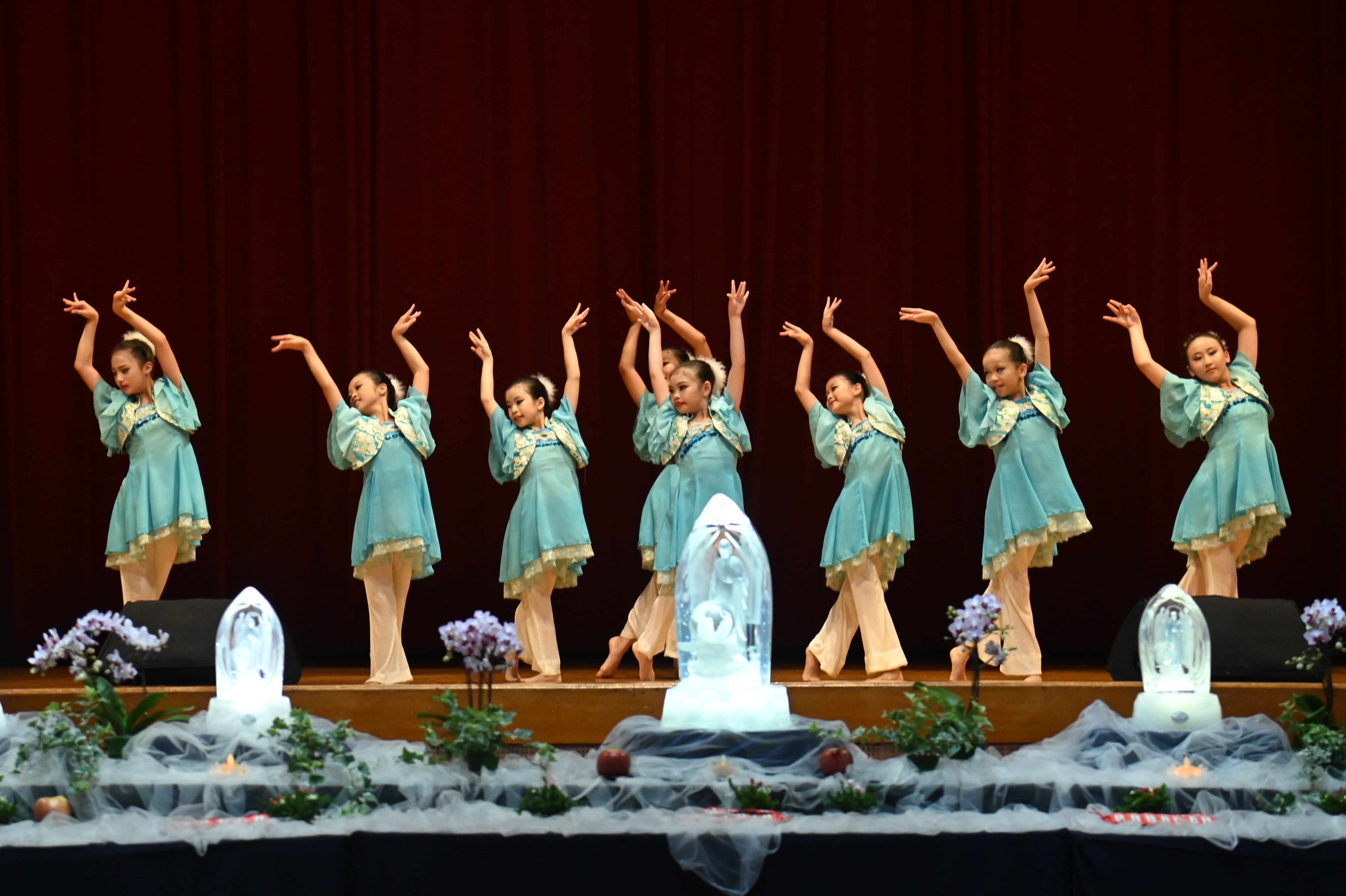 宜蘭慈濟8月27日舉行「七月吉祥月感恩祈福音樂會」，邀請天主教蘭陽舞蹈團演出。(圖為慈濟基金會提供)