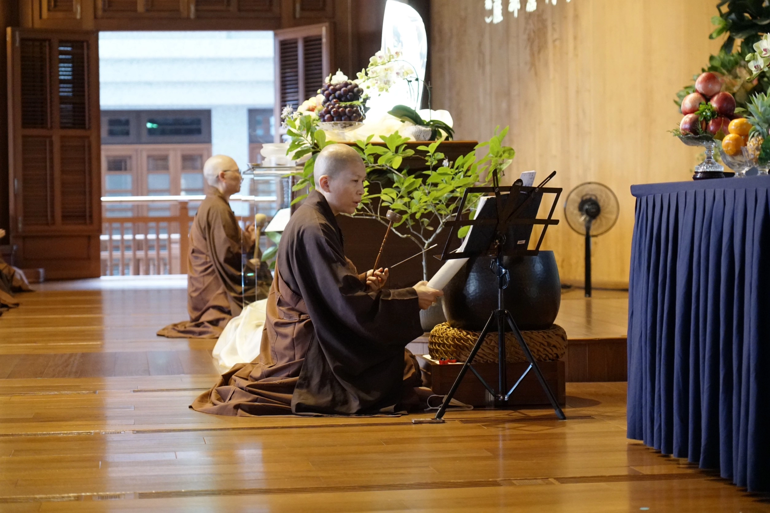 2023年8月30日中元節，靜思精舍舉辦七月吉祥月祈福會。