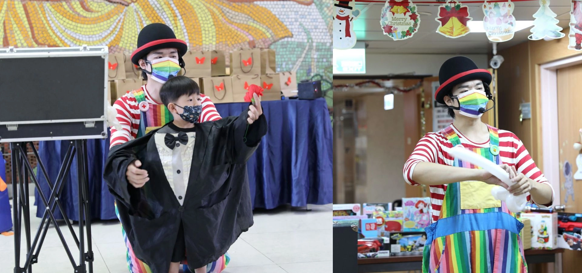 樂福哥哥帶來精采的魔術和造型氣球表演。