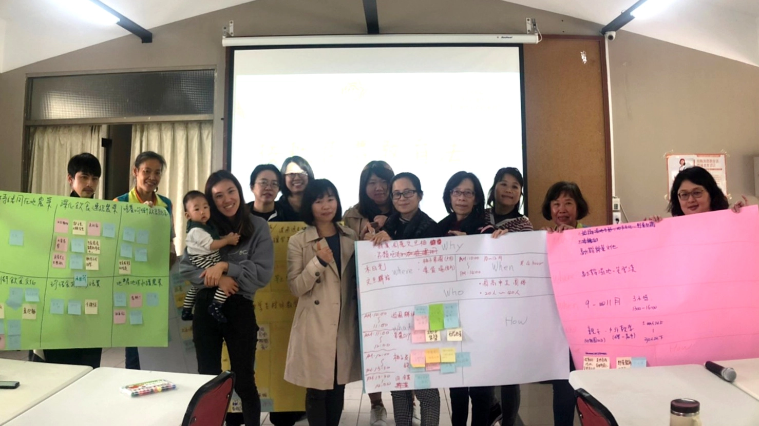 增能課程，台灣兒童食育協會副會長林慧君於壽豐休閒農業區引導大家進行食農教育教案