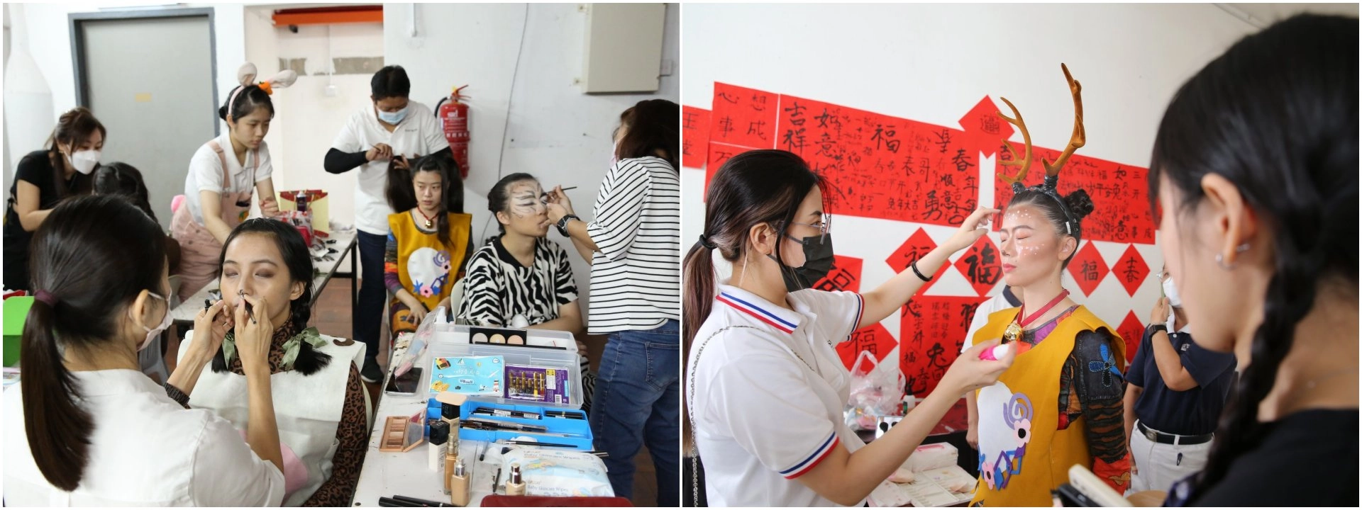 馬來西亞慈濟人邀約專業化妝師協助梳化