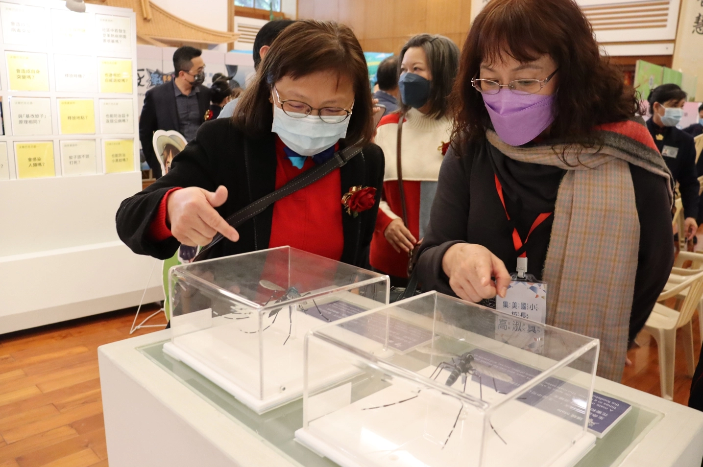 本次除了主題內容外，也展出新興的「沃爾巴克氏菌-登革熱生物防治法」介紹，藉由模型及標本觀察雄、雌蚊特徵差異與習性，帶領觀眾認識防疫新科技。