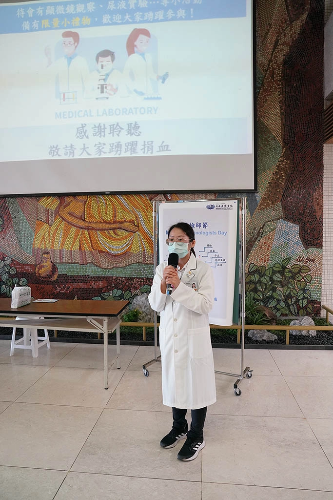 「冬天氣溫低，檢驗醫學科提醒，春節過年期間，傷患、病人多集中在花蓮慈院手術，恐血庫庫存不足，希望民眾可以宣導符合捐血資格的家人朋友們一起踴躍站出來捐血，共同守護鄉親健康。」