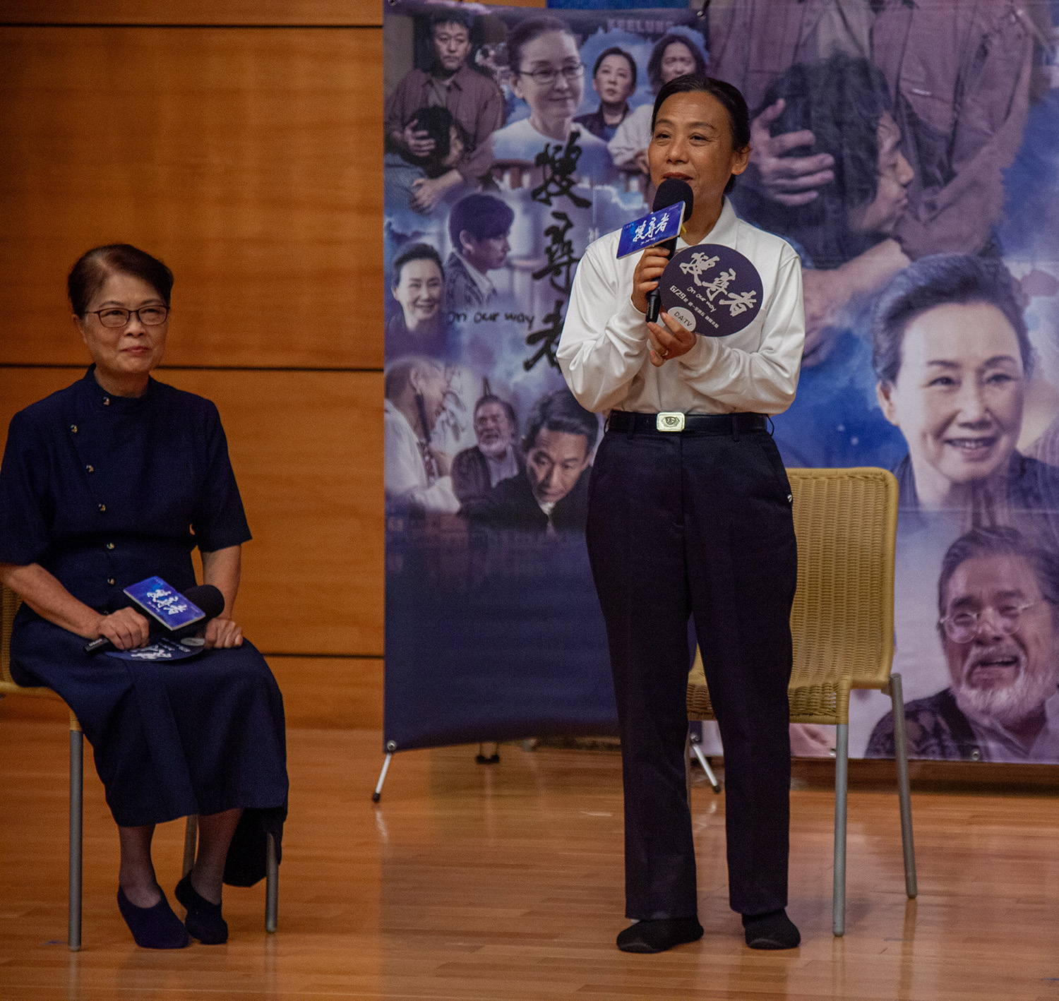 中華民國第18屆金舵獎得主潘惠珠出席《搜尋者》座談會。