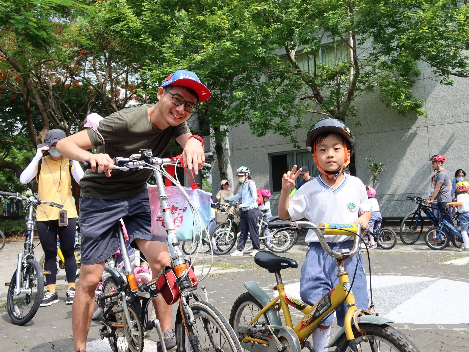 花蓮慈中附幼擁有一群用心陪伴的家長和志工團，才能創造慈幼小騎士「騎跡」任務。