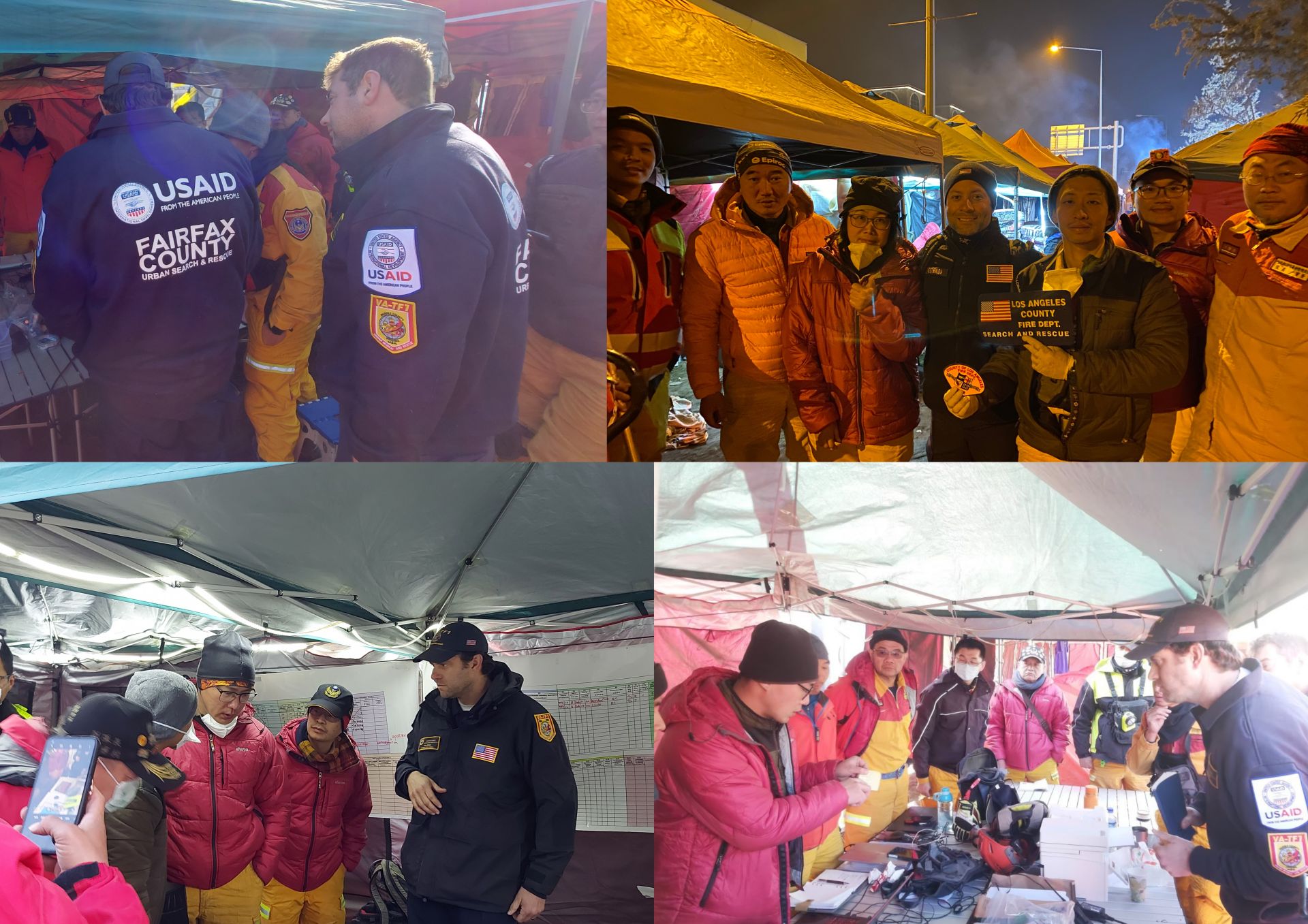 土耳其阿德亞曼災區與美國隊進行SCC交接及合影