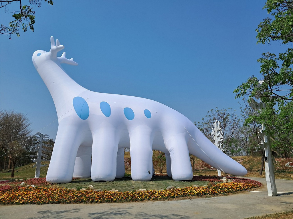 2023臺灣國際蘭展吉祥物-Orchidsaur(南市觀旅局提供)