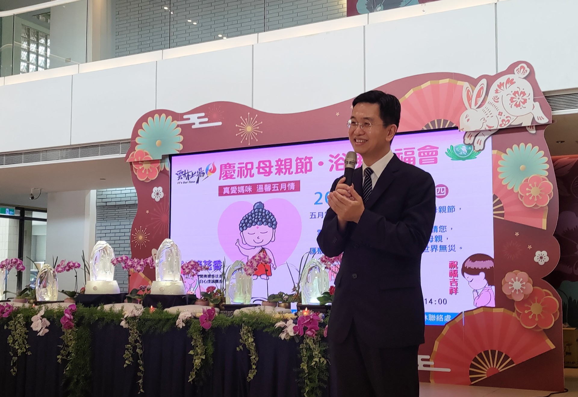 慈濟花蓮本會王運敬主任祝福雲林縣所有民眾平安快樂,更期待台灣平安,世界無災無難。