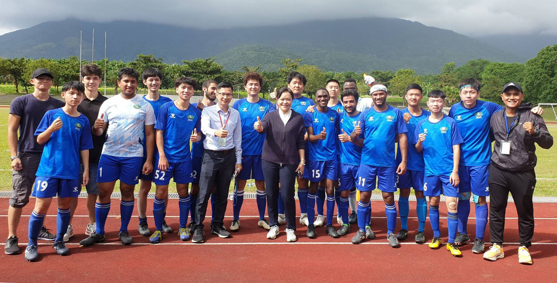 慈大國際化足球隊成員來自9國，體現多元文化交融。