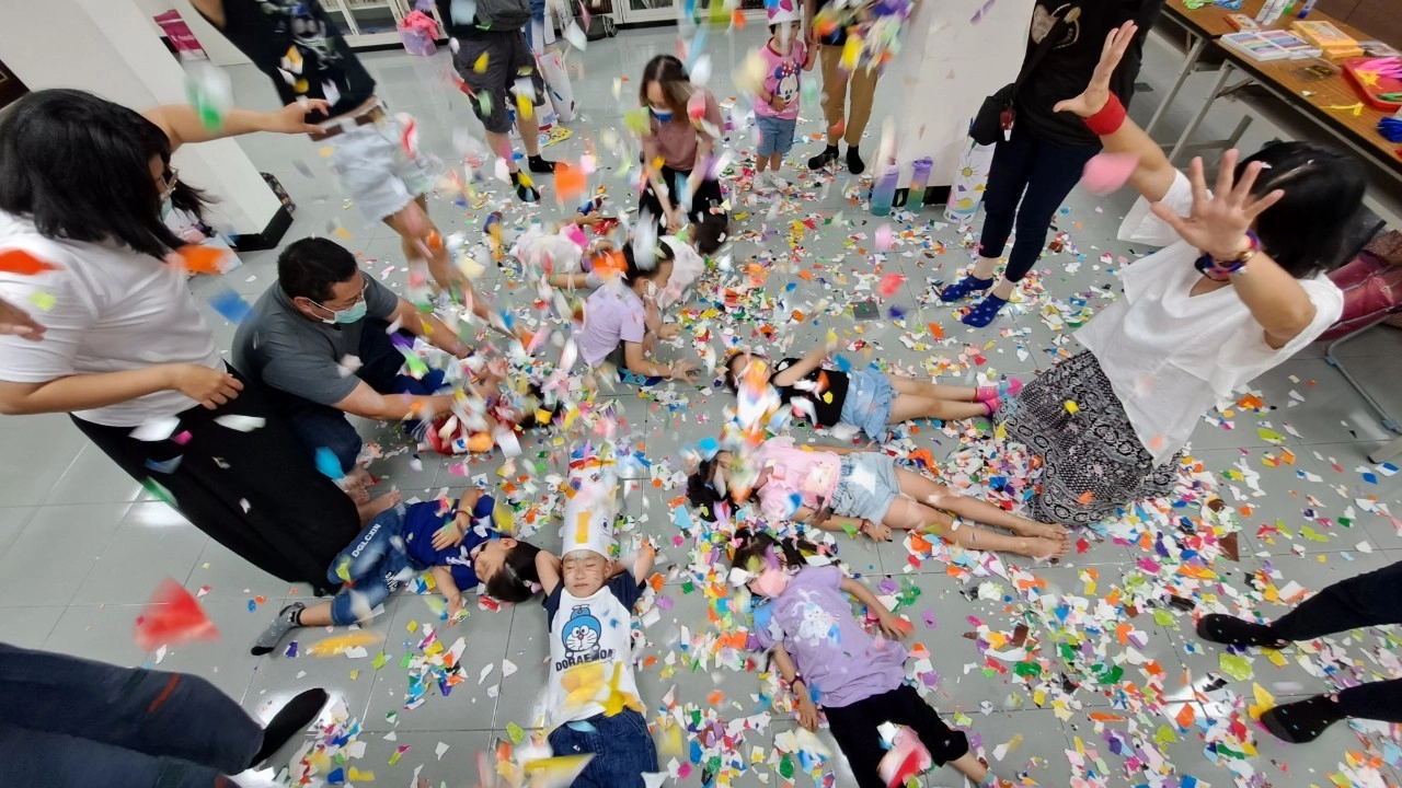 仁武據點舉辦超級豐年祭親子活動。