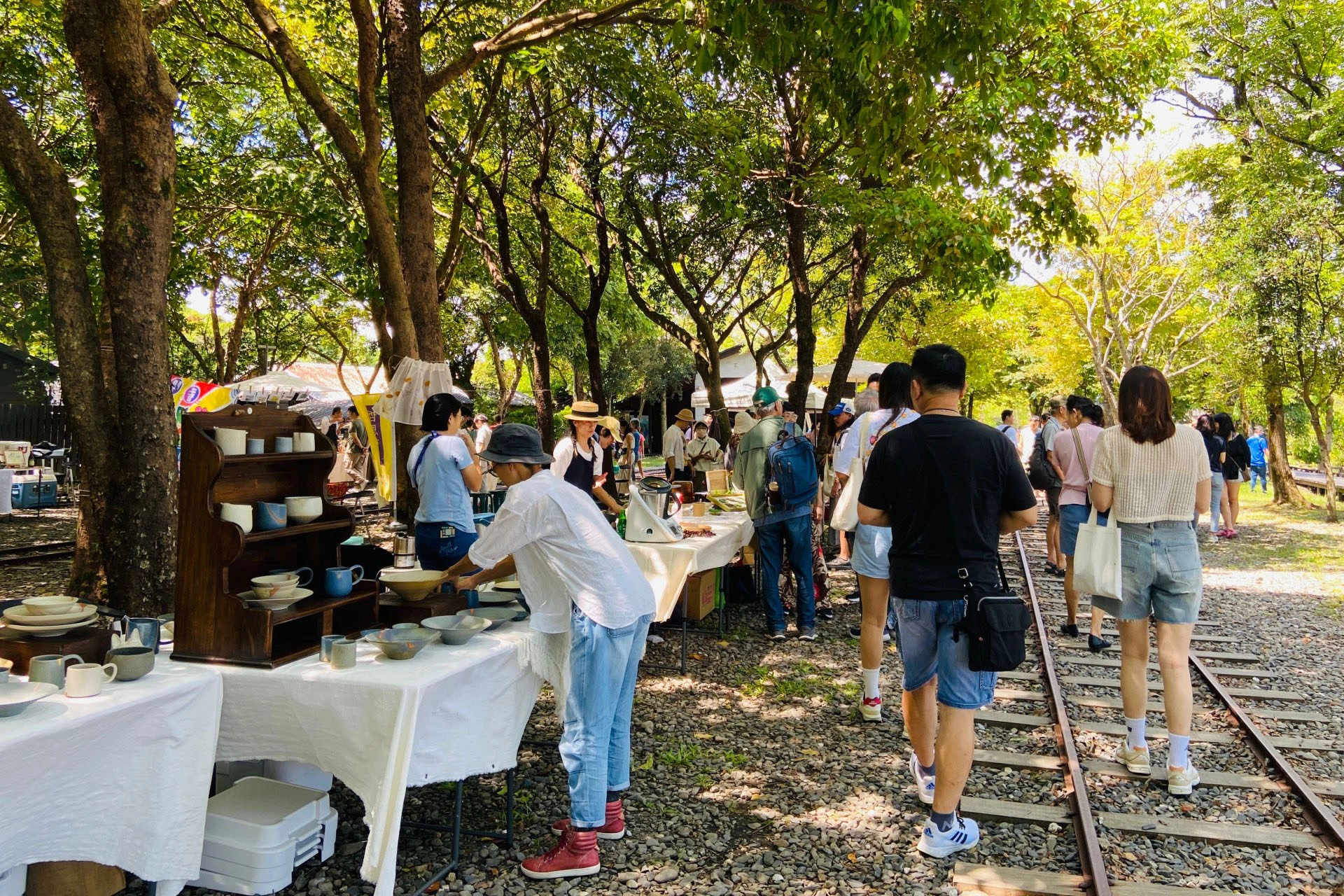 宜蘭林業小鎮森活書食節於9月9日在羅東林業文化園區辦理，吸引眾多民眾來林間參與。