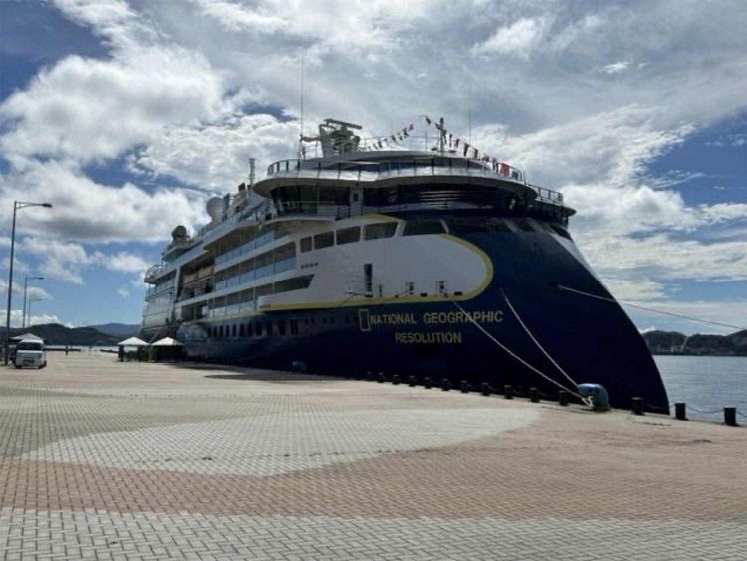 「國家地理果敢號」郵輪預計9月29日首航基隆港。（照片來源：Lindblad Expeditions提供）