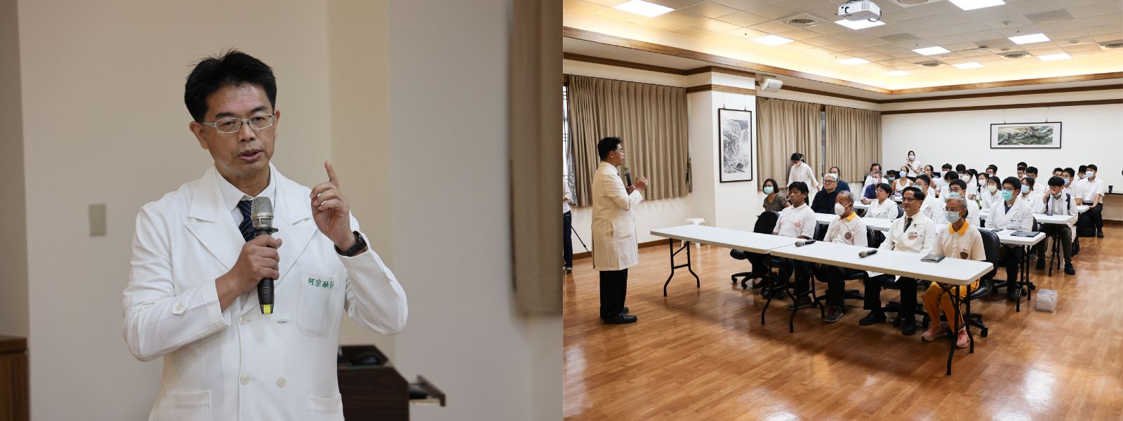 花蓮慈院何宗融副院長表示，學習外丹功對中醫師來說，是一種很好的提升自我的方式，保養自己身體健康，也能幫助中醫師了解經絡行氣的方式，進而更好的守護民眾健康。