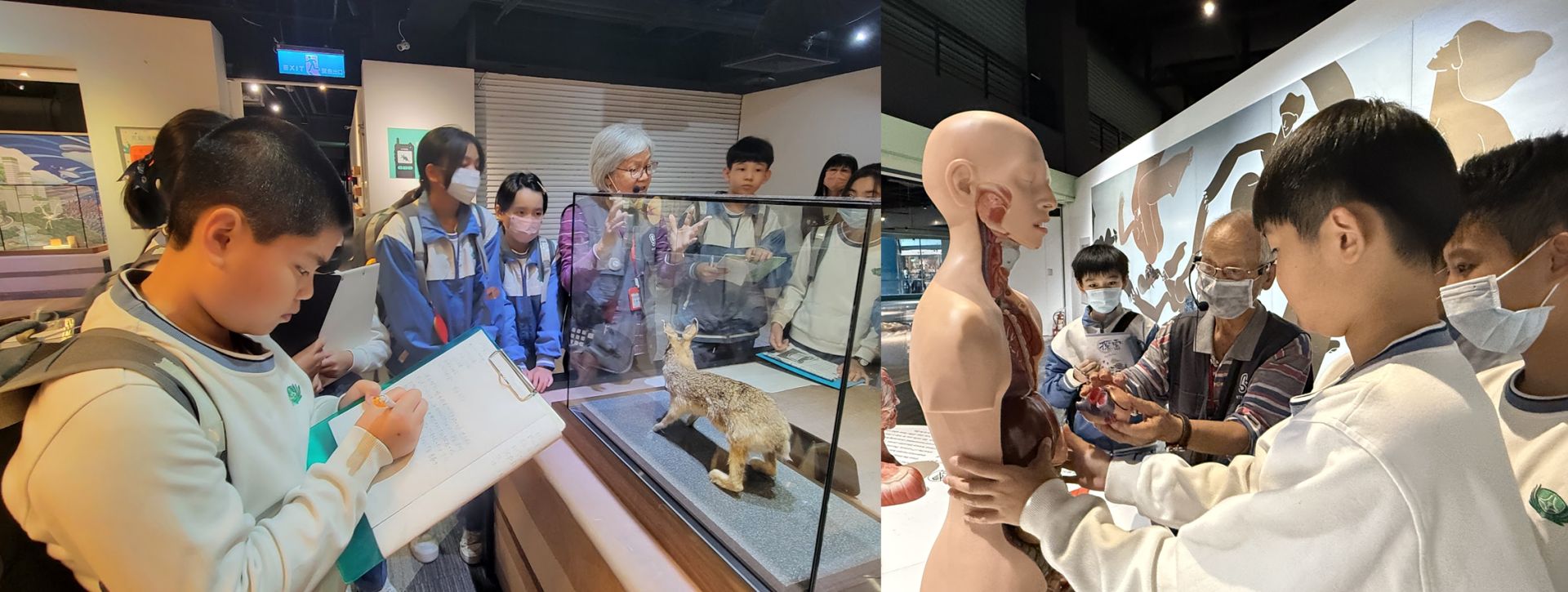 在科教館中學生了解了科技發展與人文、環境保護的關聯。