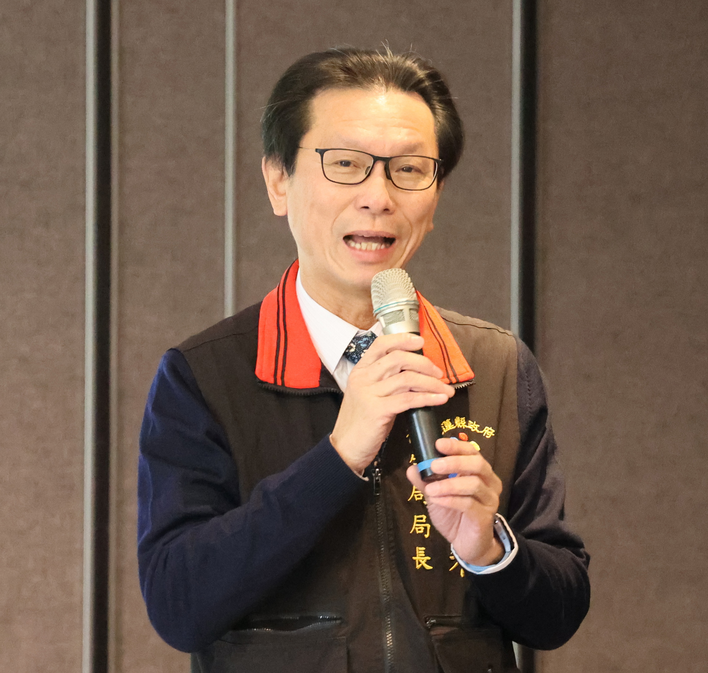 花蓮縣衛生局局長朱家祥代表縣長徐榛蔚致詞，感恩捐贈者，也祝福捐贈者家屬及受贈者。他強調，器官捐贈也是生命永續。