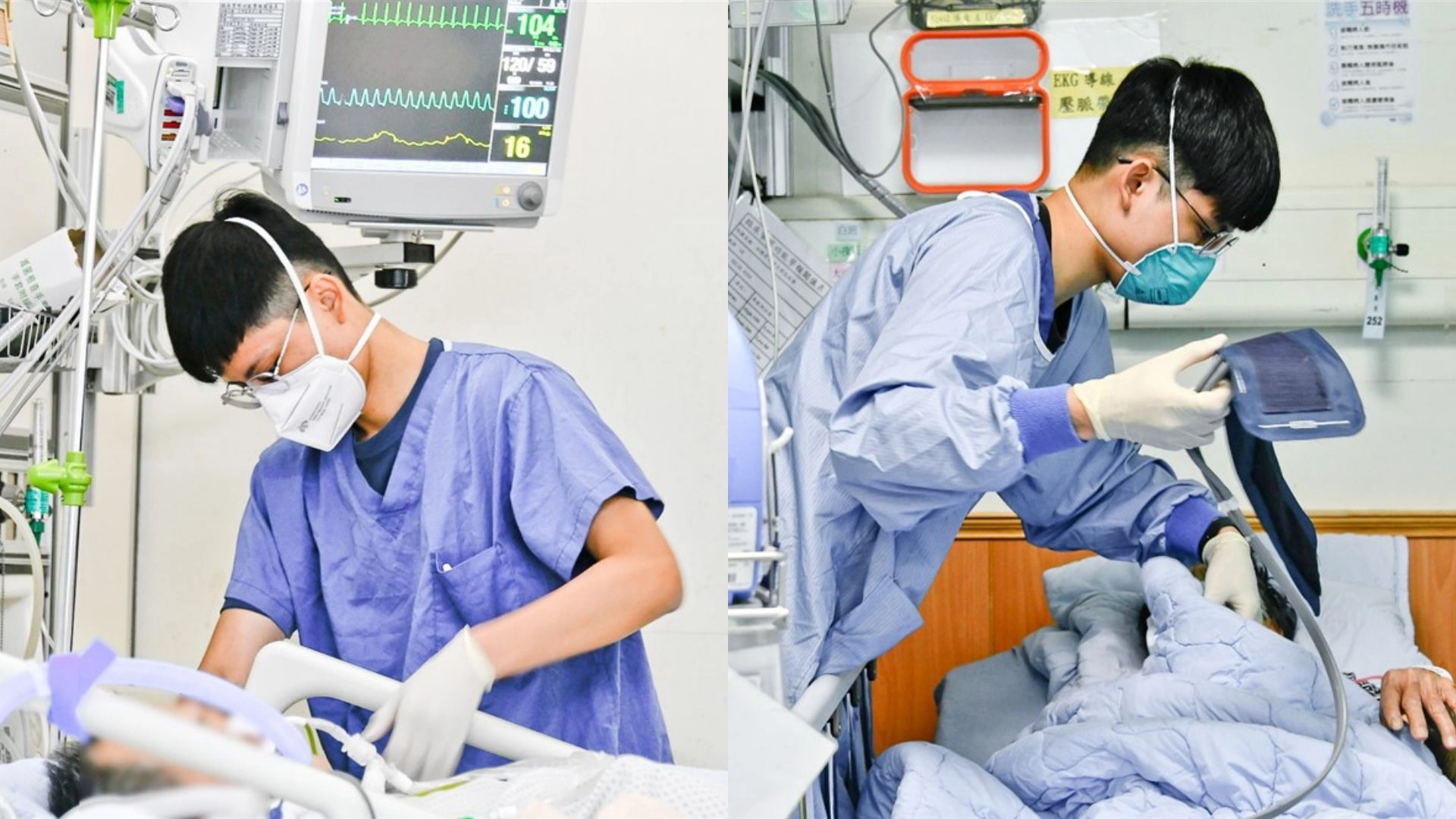 林承濬與林承睿兩兄弟分別在外科加護病房及急診室服務，具備急救及急重症照護專業。
