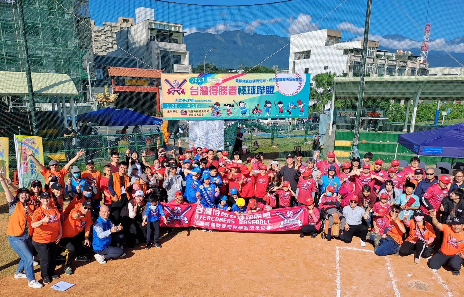 台灣得勝者棒球聯盟比賽在花蓮市美崙東興路大本棒球場舉辦圓滿成功。(威樂義先生提供)