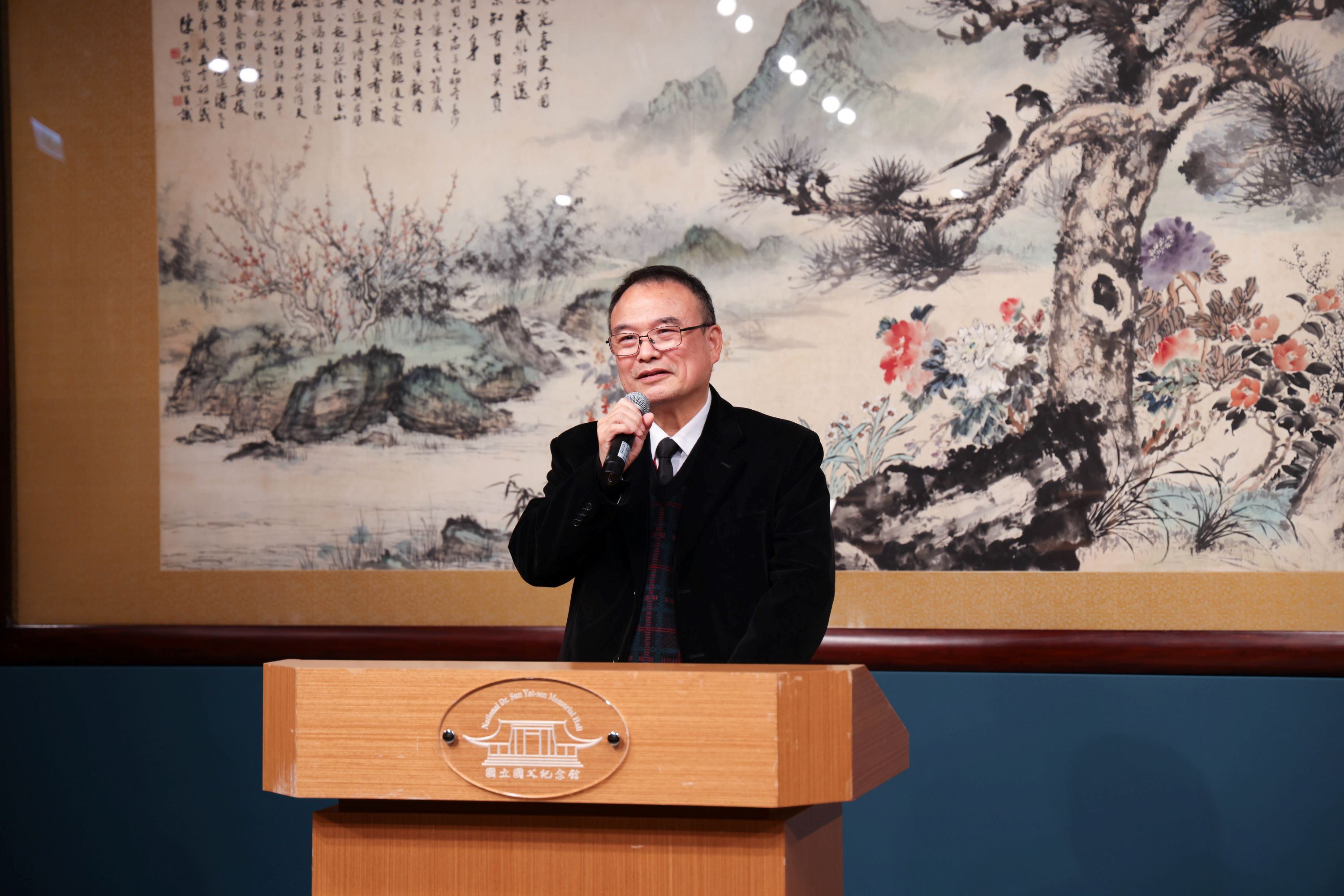 國立故宮博物院院長蕭宗煌致詞。