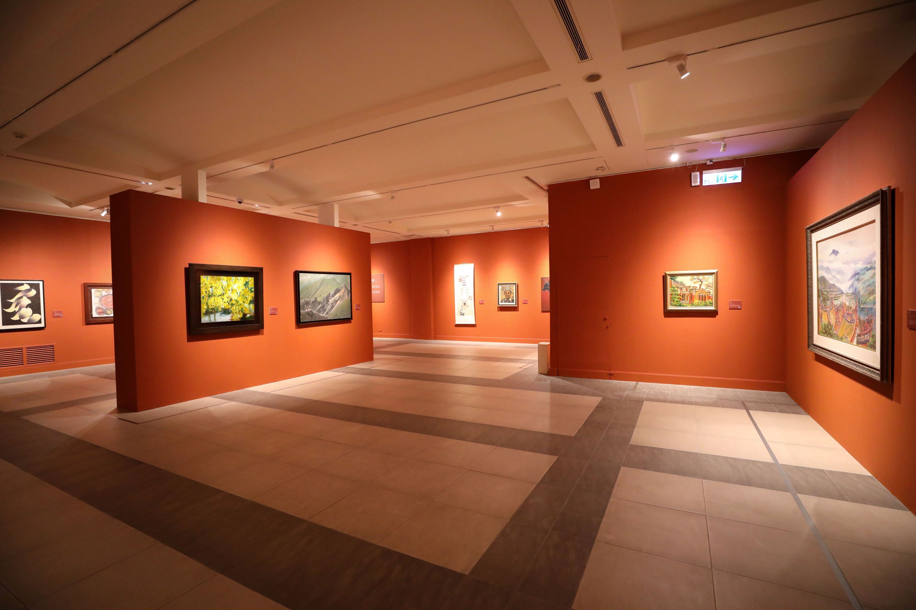 「島嶼．記憶—描繪臺灣50年」北展廳「咱的所在—從土地萌芽的人文風景」。