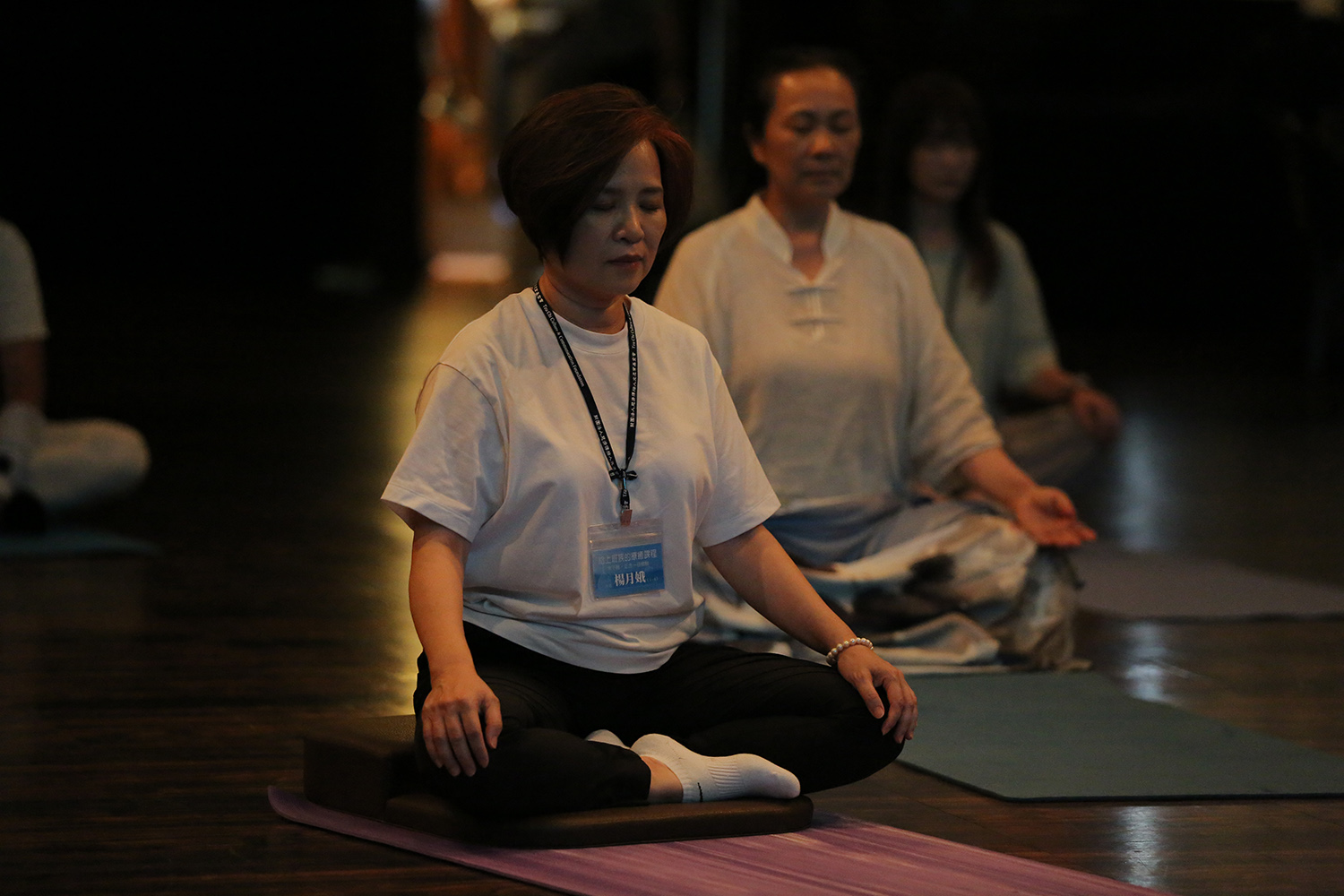 楊月娥參加「常不輕‧正念一日體驗」課程。