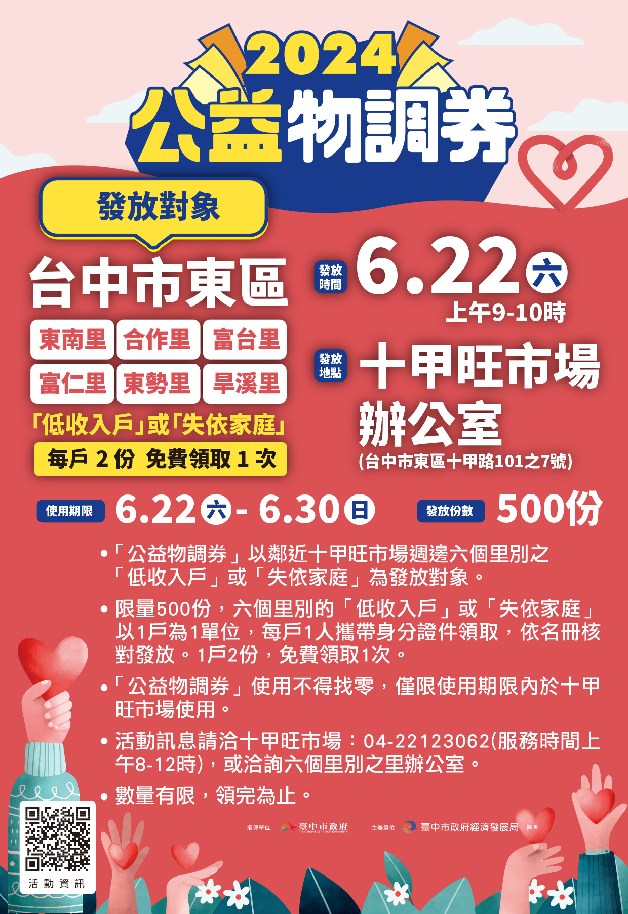 市府首度攜手民間團體行善，透過此活動達到服務社會的目標。