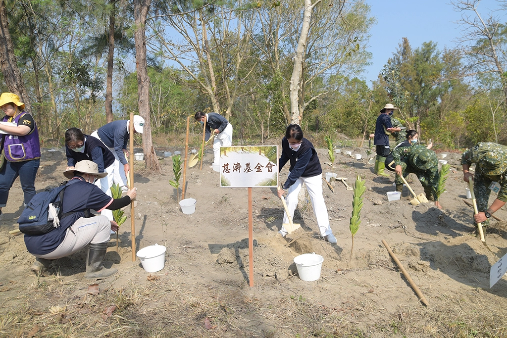 臺東地區於3月16日在臺東森林公園舉辦植樹月活動，臺東慈濟響應推動「好森活」。