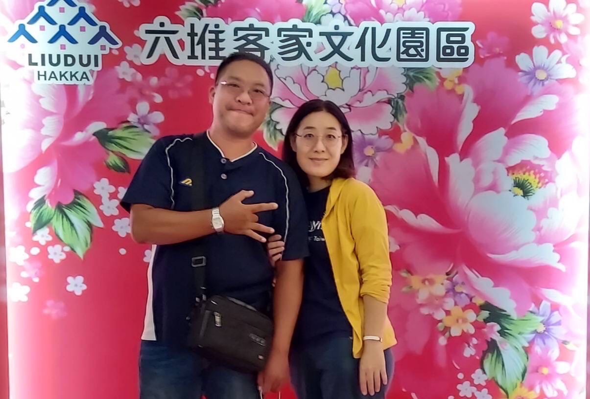 520這天，孫倩想要跟先生講句話：「謝謝帶我到臺灣」。