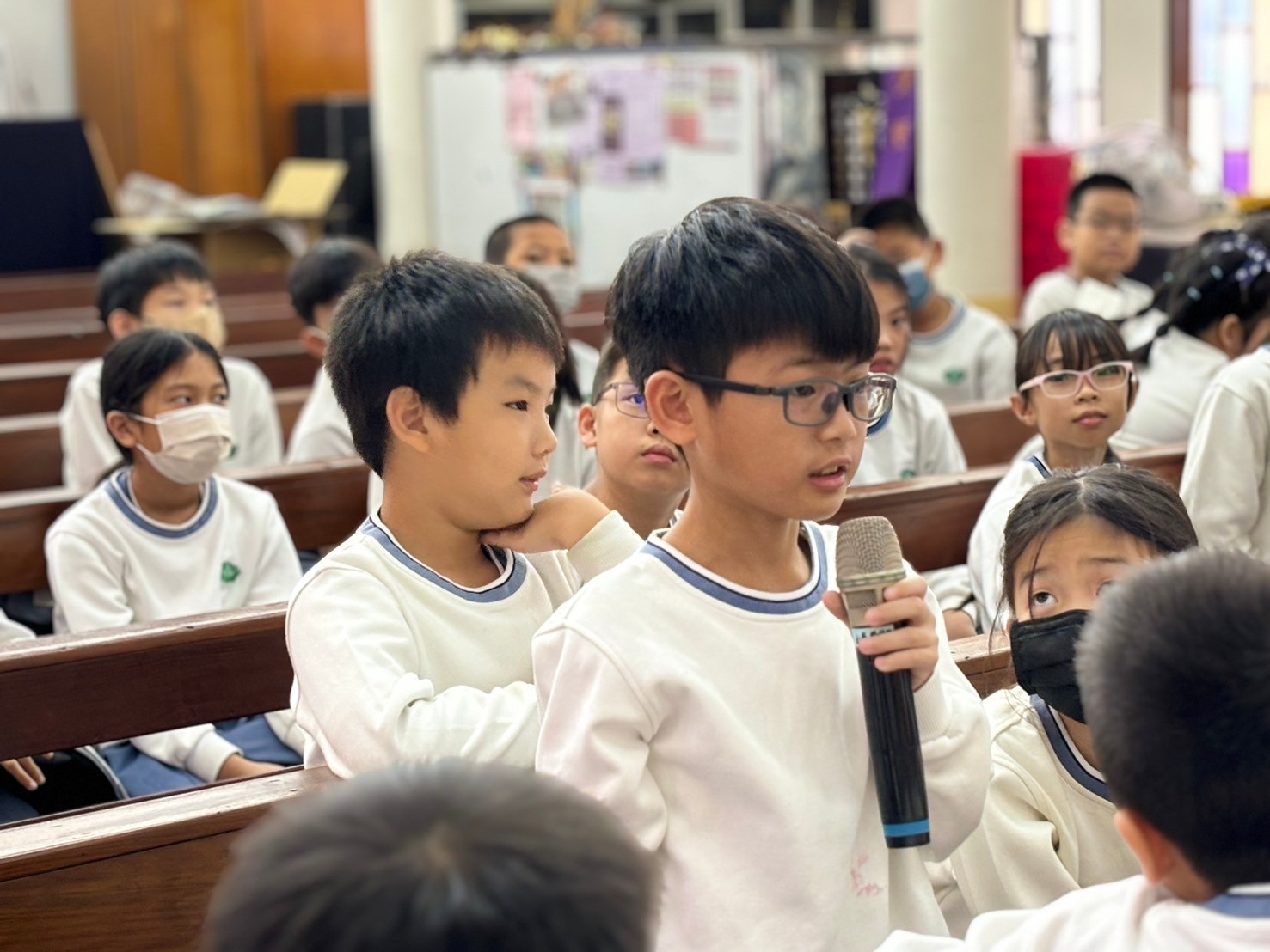 學生透過QA更了解神父來台的艱辛過程