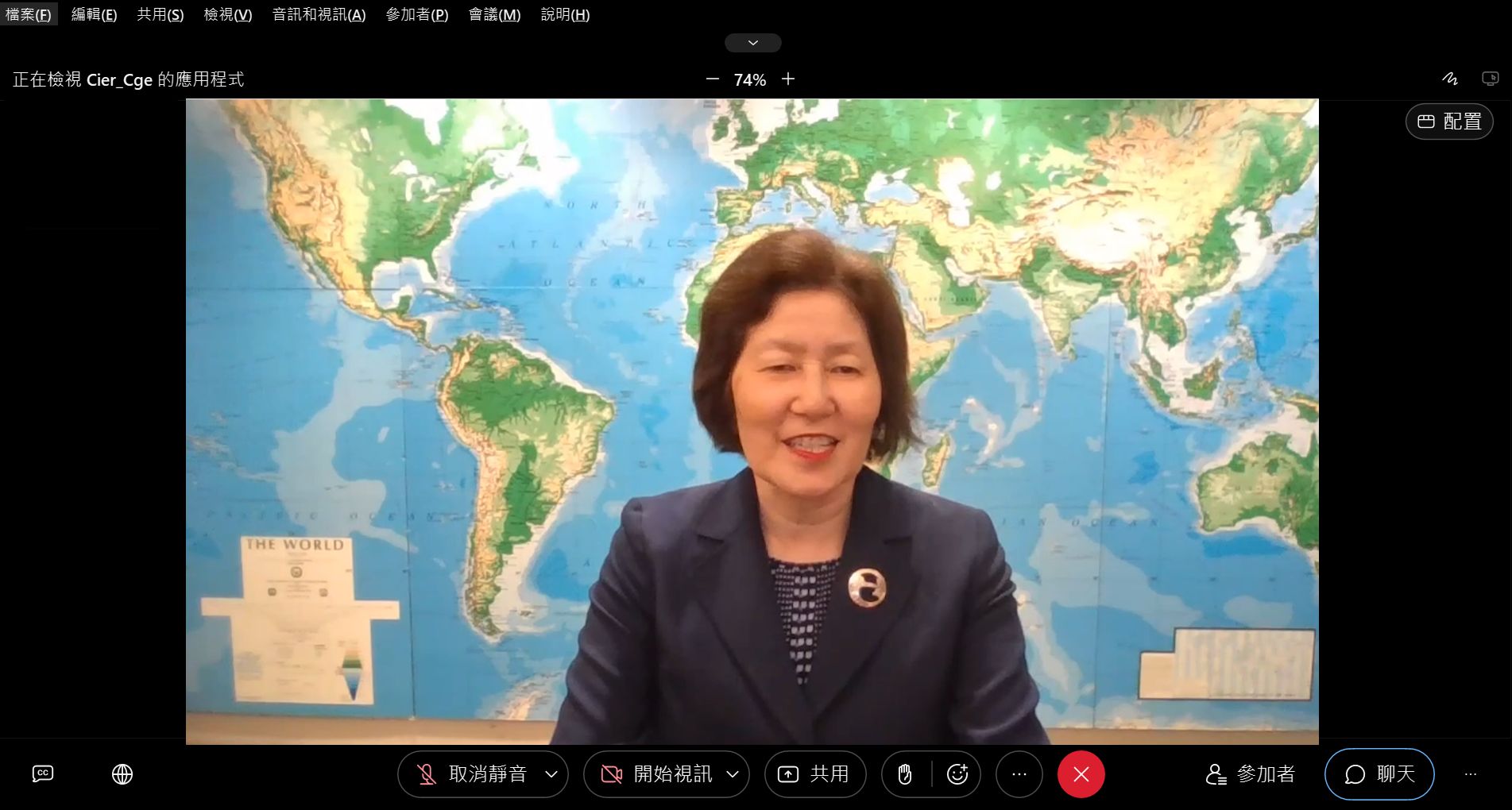 4美國環保署Jane+Nishida助理署長肯定臺灣致力於全球電子廢棄物的妥善處理，及協助夥伴國家建立有效的管理制度及發展技術（因颱風開幕改以線上進行）