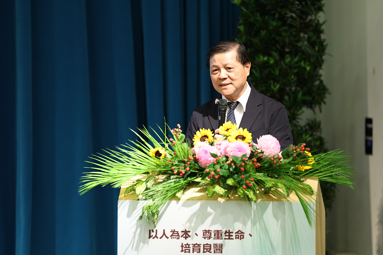 楊仁宏教授分享台灣醫學教育的趨勢與展望。（攝影：羅景譽）