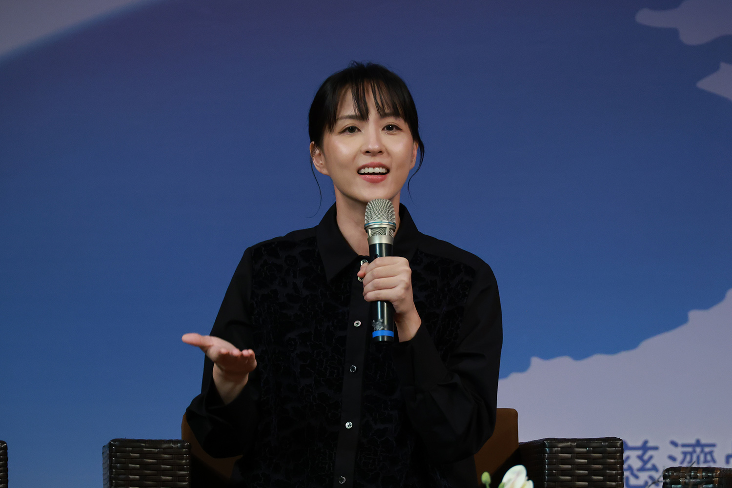 大愛劇《血 ‧ 拾人生》魏蔓飾演血癌病友「李亞倪」(黃淑美攝影)。