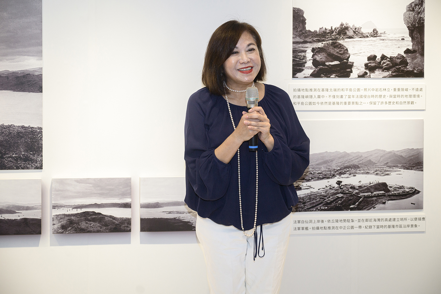 基隆市邱佩琳副市長致詞時表示，期望透過展覽讓更多人認識基隆。