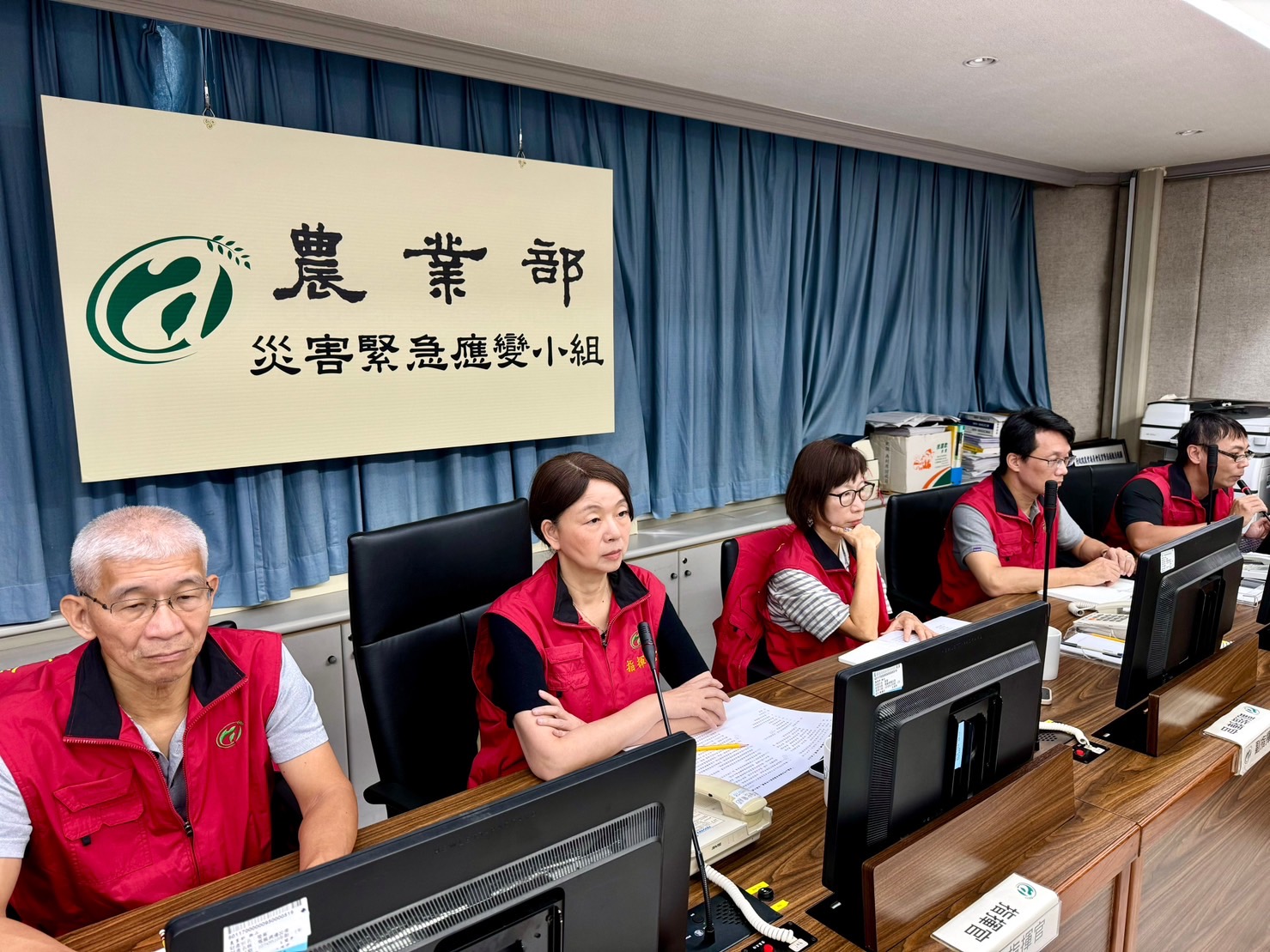 農業部主任秘書范美玲昨(29)日親自召開緊急應變小組工作會報。