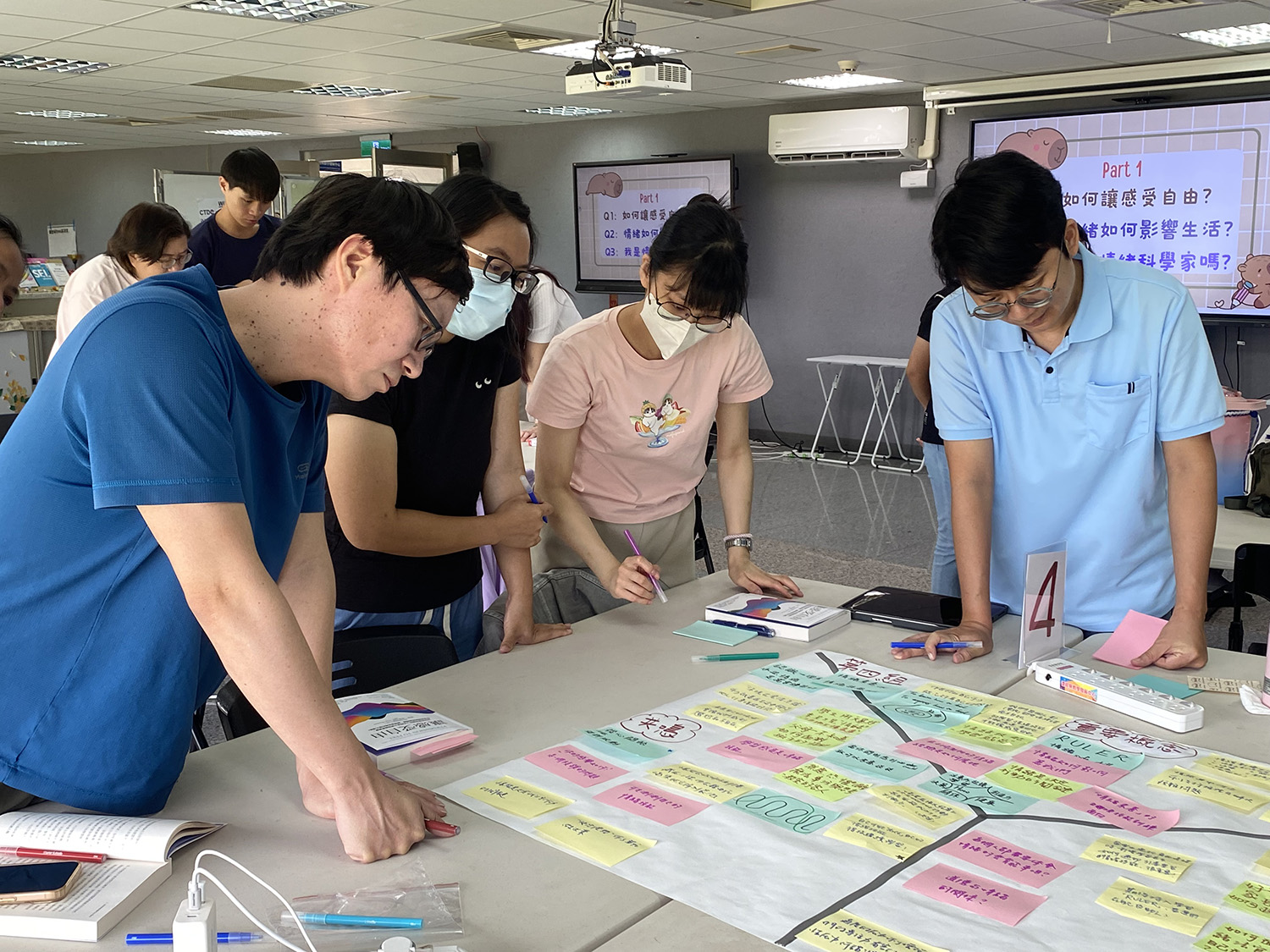 學員以分組對話統整核心概念。