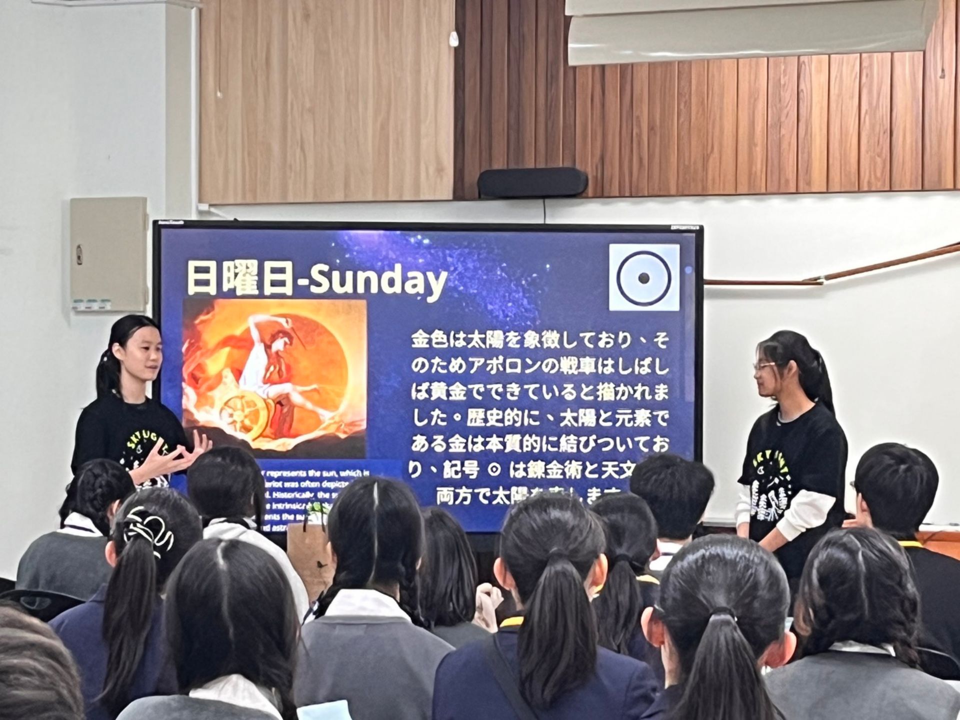 天文專題的同學解說星期與星象的關聯