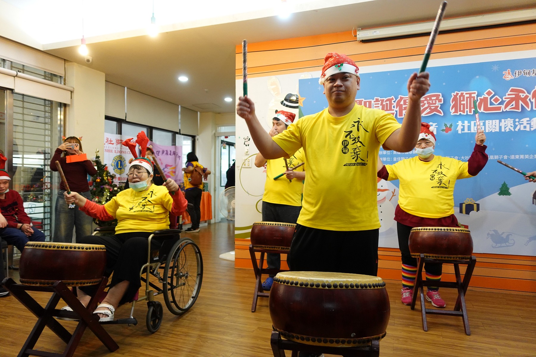 身障青年表演太鼓ˋ展現自信
