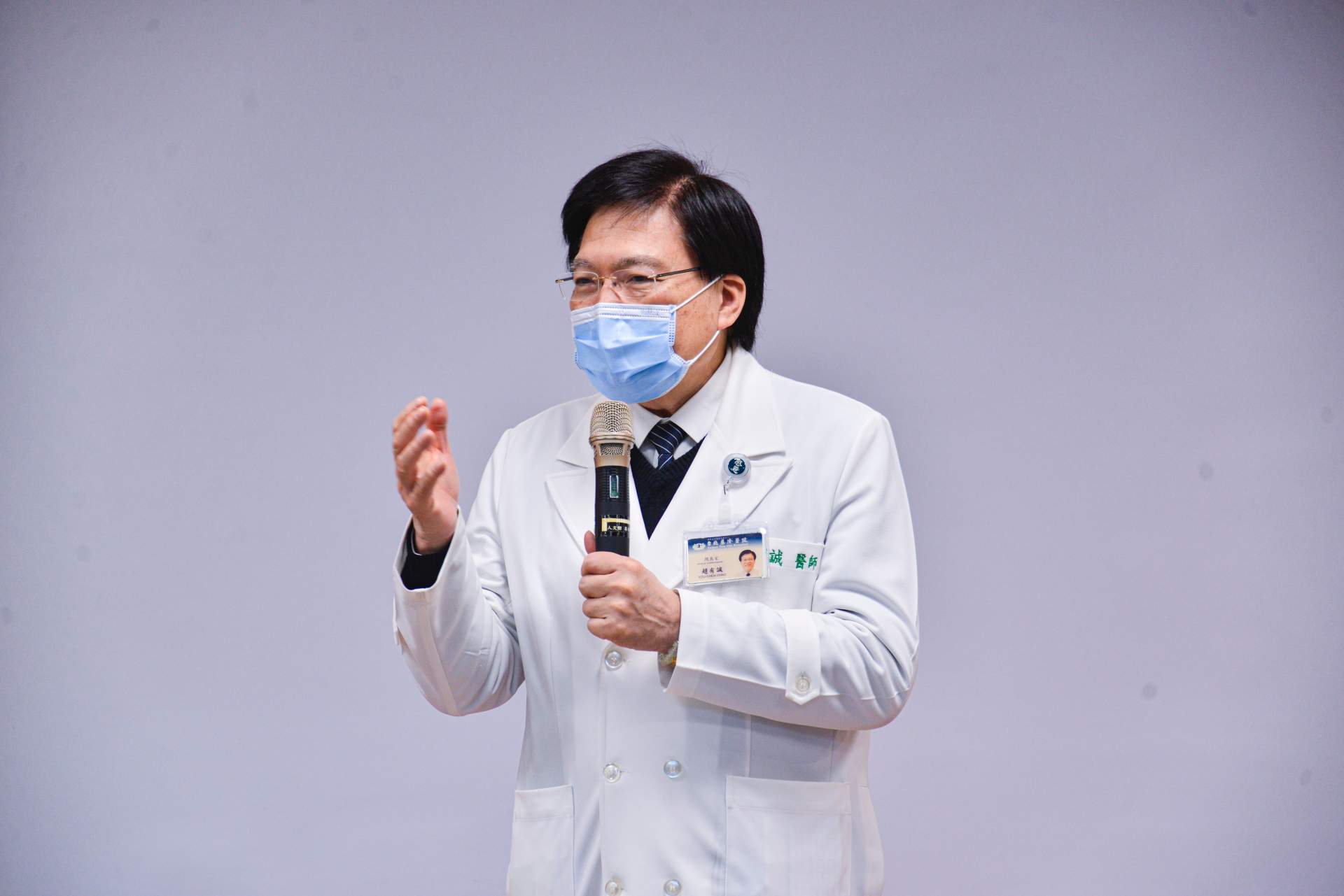 趙有誠院長指出已有科學證實茹素有益身體，希望大家呼朋引伴，共同吃素護眾生。