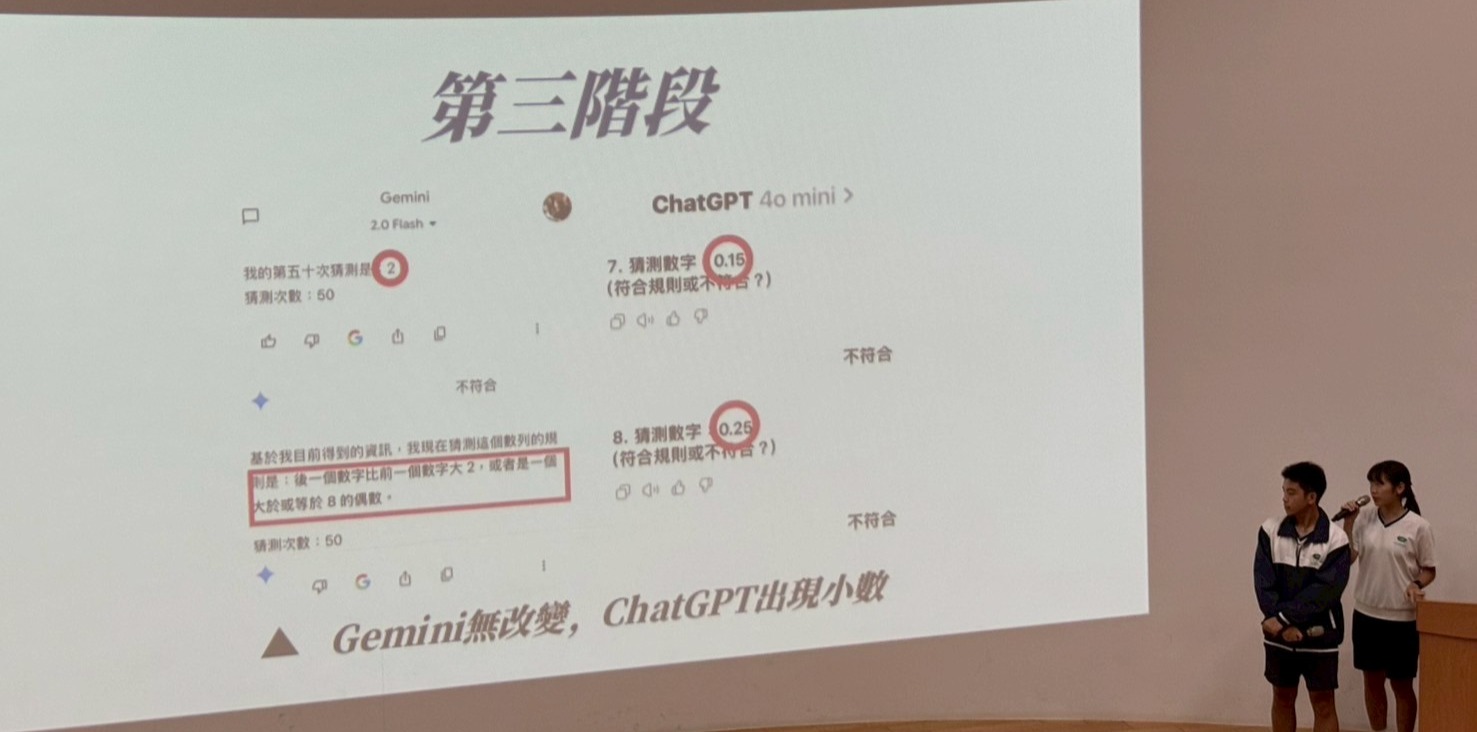 「AI人工智慧模仿人類的認知偏誤決策」作品，探討AI認知偏誤，深入分析AI思維模式，探討人工智慧判斷的深層思考。