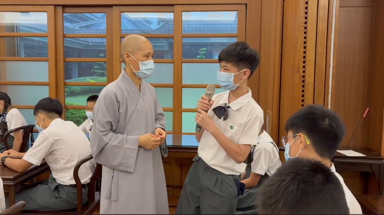 涂景濬同學分享：「我覺得遇到事情卡住是一種阻礙更是一種成長的機會。」