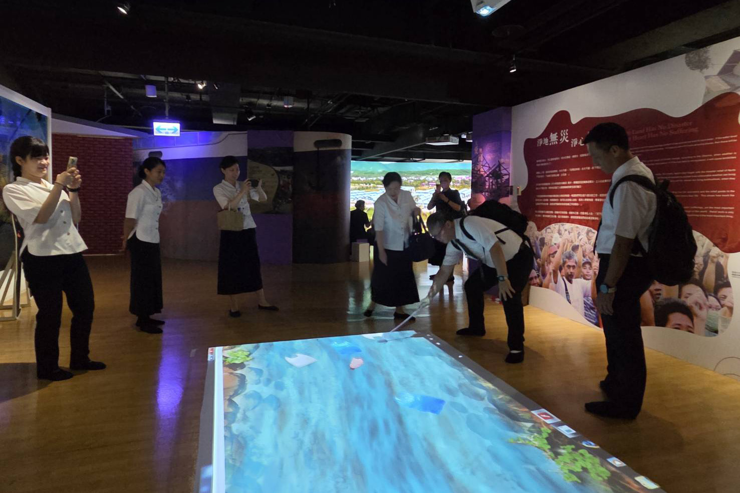 體驗互動展區，思索如何將永續教育融入課程與校園空間
