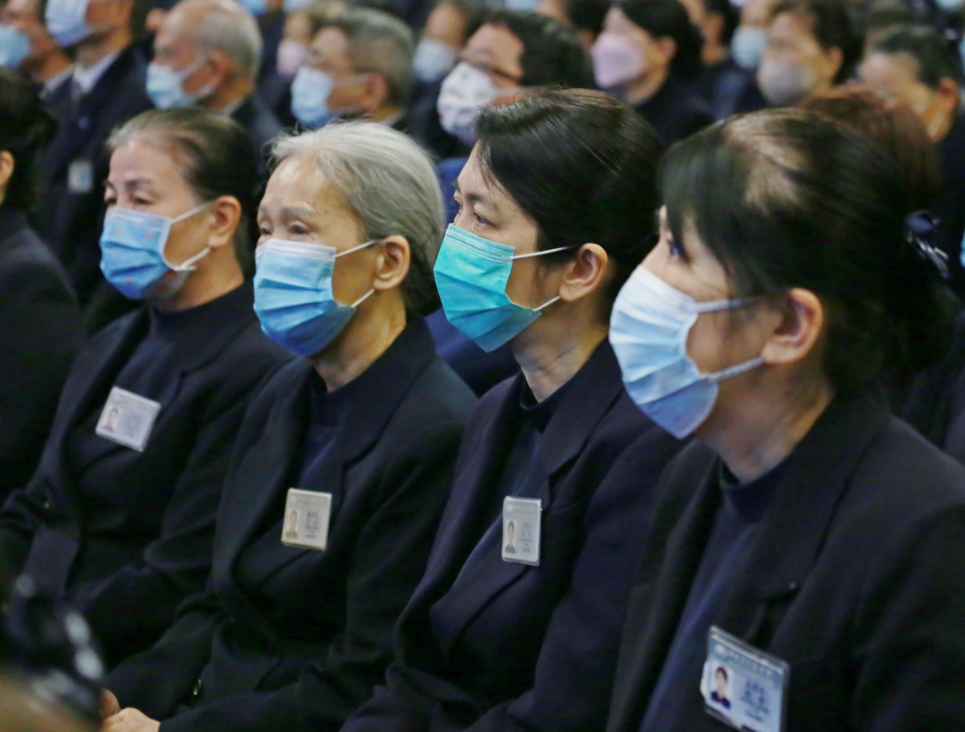 學員當中，來自澎湖團隊一行四人莊慧丹、莊慧姿、蔡貞惠、王麗雲(右起)，在資深志工王麗雲師姊帶領下參加國際認證教育訓練。