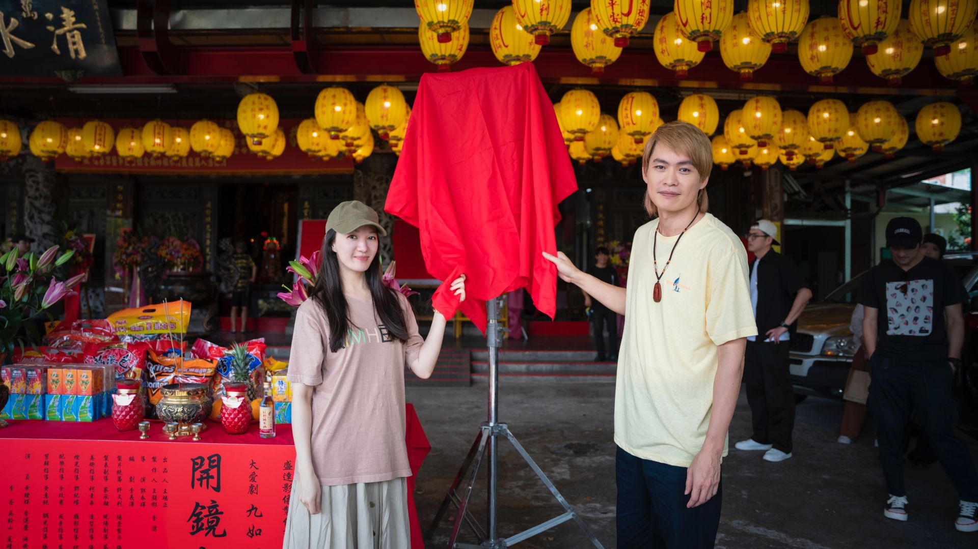 大愛劇《九如一家人》男女主角黃鐙輝、李杏去年三月開拍。