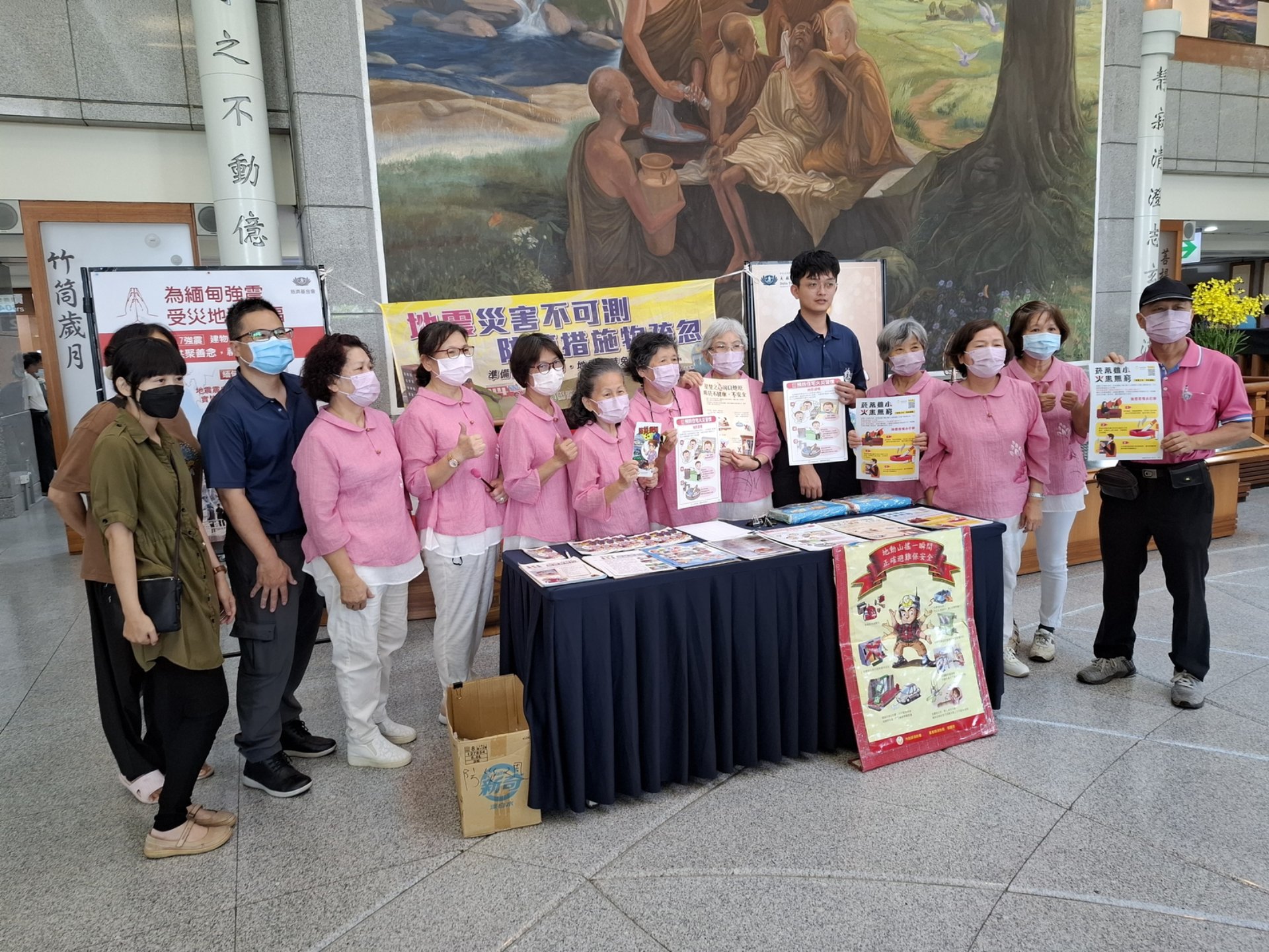 消防分隊於大林慈濟醫院舉辦114年防災週宣導