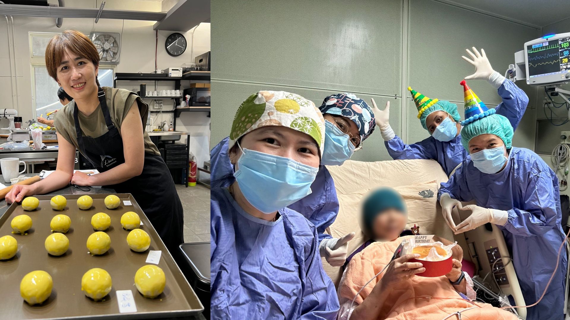王郁雅為病人製做低糖、低油的蛋糕，連不愛蛋糕的病人吃了都直呼從沒有吃過這麼好吃的蛋糕，讓她得到很大的鼓勵。