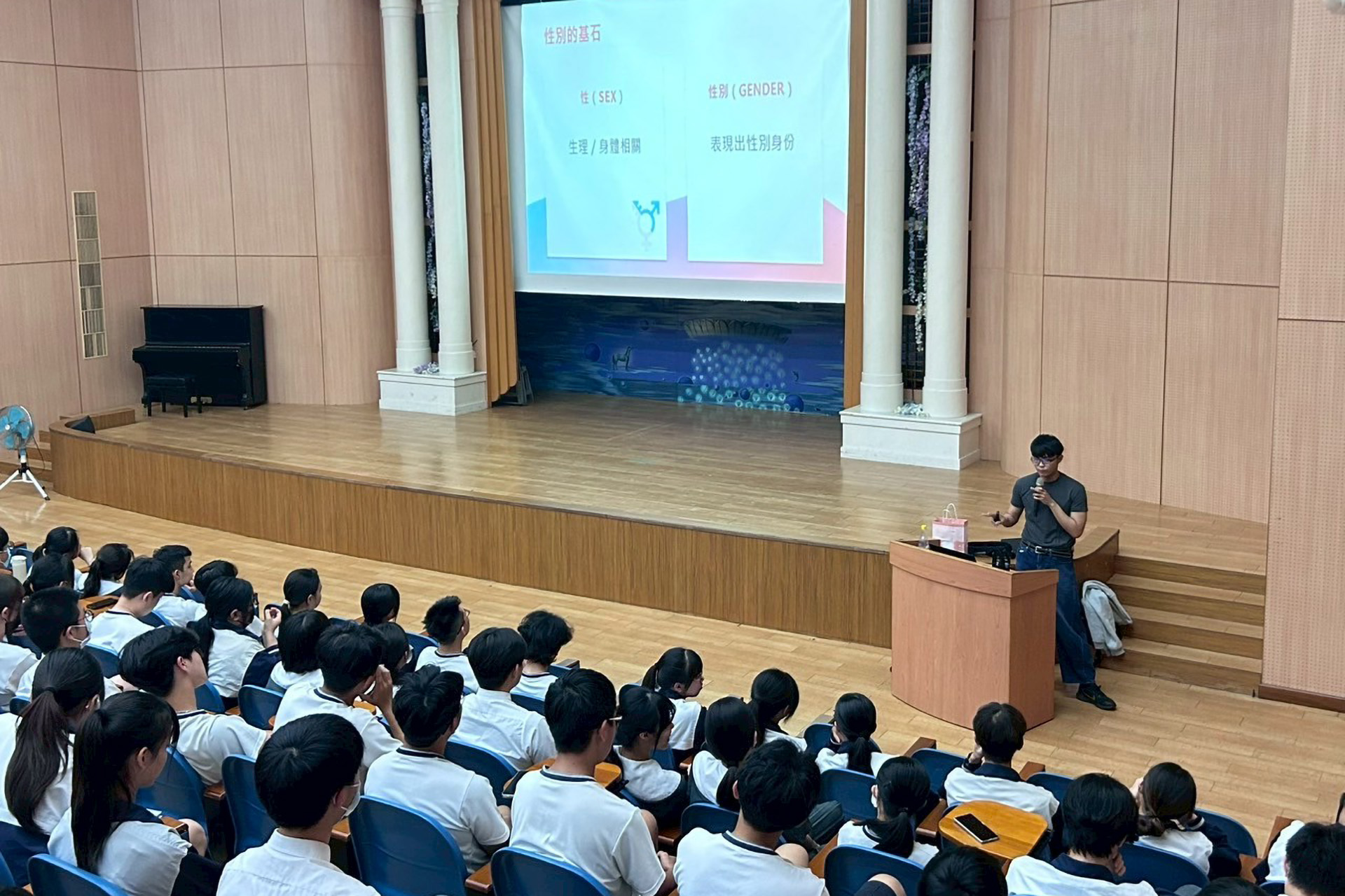 講師引導同學認識性別與性的課題。